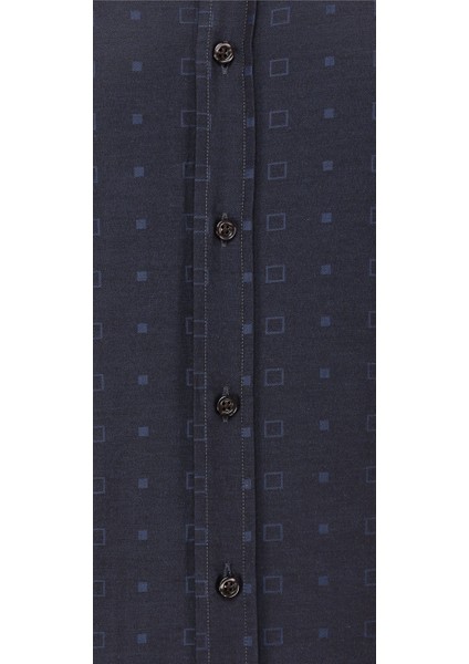 Saten Opal 41119 Uzun Kol Slim Fit Gömlek-Siyah modelleri