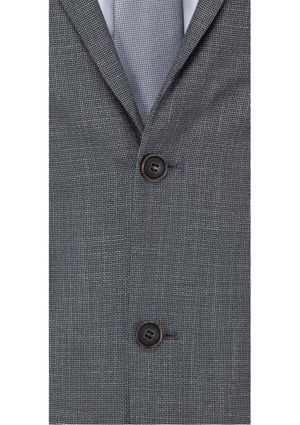 Costa Slim Fit Mono Tk Yrt Takım Elbise - Siyah