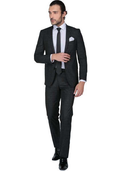 Maje Slim Fit Mono Tk Yrt Takım Elbise - Siyah