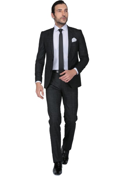 Maje Slim Fit Mono Tk Yrt Takım Elbise - Siyah