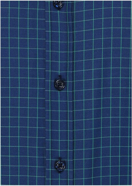 Soft Ekoe 109 Uzun Kol Slim Fit Gömlek-Yeşil