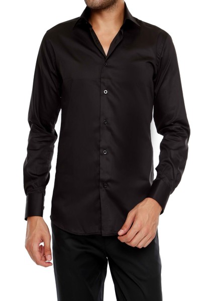 Gk 214 Sivri Yakalı Klasik Stil Erkek Gömlek 99Hsklg214