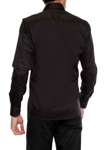 Gk 214 Sivri Yakalı Klasik Stil Erkek Gömlek 99Hsklg214 modelleri