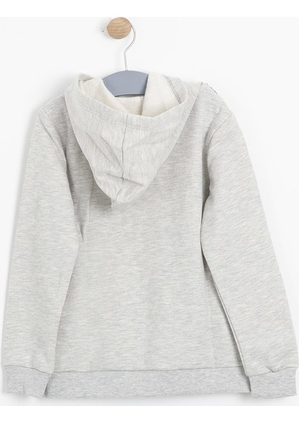 Erkek Çocuk Sweatshirt Gri Melanj (3 - 12 Yaş)