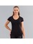 Kadın 5235M V Yaka T-Shirt Siyah 1