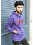 Kapüşonlu Sweatshirt Mor 2825 5
