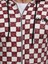 Hooded Checkered Sweatshirt Burgundy 2746 5