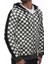 Hooded Checkered Sweatshirt Khaki 2746 3