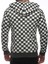 Hooded Checkered Sweatshirt Khaki 2746 4