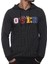 Black Hooded Sweatshirt - Stripe Detailed 2788 1