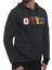 Black Hooded Sweatshirt - Stripe Detailed 2788 3