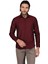 Duz Muz Uzun Kol Slim Fit Gömlek-Bordo 1