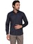 Saten Opal 41119 Uzun Kol Slim Fit Gömlek-Siyah 1