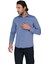 Duz Muz Uzun Kol Slim Fit Gömlek-Mavi 1