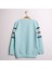 Kız Çocuk Sweatshirt Never Baskı Mint Yeşili 8 Yaş - 128 cm Boy 2