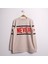 Kız Çocuk Sweatshirt Never Baskı Kahverengi Melanj 8 Yaş - 128 cm Boy 1