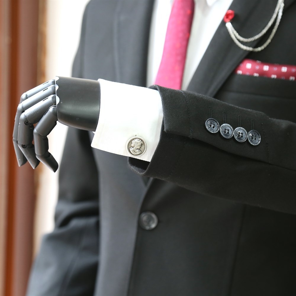 Coolmenclub Geçmeli Kol Düğmesi görsel 3