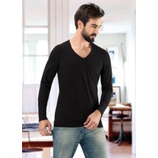 Anıt V Yaka Uzun Kollu Erkek Tişört 1166