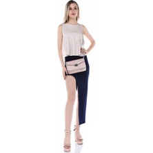 Sense 31578 Ön Fermuarlı Uzun Dalgıç Etek