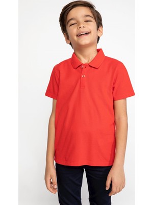 DeFacto Erkek Çocuk Çocuk Bayramı Regular Fit Kısa Kollu Polo Tişört K1689A619SP