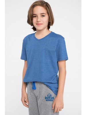 DeFacto Erkek Çocuk Basic V Yaka Kısa Kollu Tişört K1698A619SP