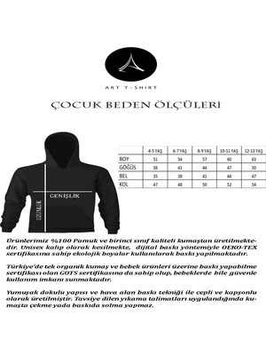 Art T-Shirt Pubg Logo Çocuk Kapüşonlu Sweatshirt