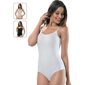 Kadın İp Askılı Kancalı Çıt Çıtlı Body 3 lü Paket