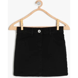 Kız Çocuk Cep Detaylı Etek