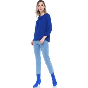 19003 Bilekte Atlas Kumaş Pantolon