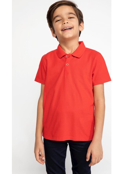 Erkek Çocuk Çocuk Bayramı Regular Fit Kısa Kollu Polo Tişört K1689A619SP