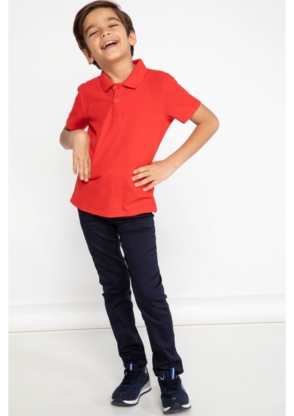 Erkek Çocuk Çocuk Bayramı Regular Fit Kısa Kollu Polo Tişört K1689A619SP