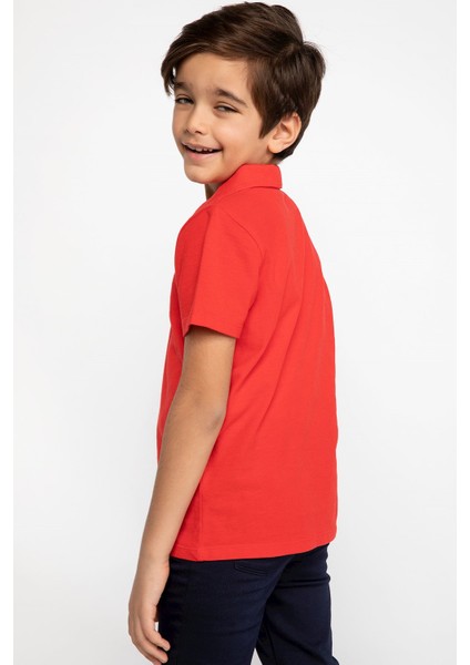 Erkek Çocuk Çocuk Bayramı Regular Fit Kısa Kollu Polo Tişört K1689A619SP