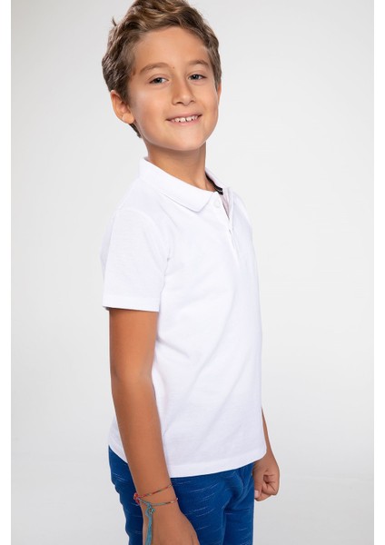 Erkek Çocuk Polo Yaka Kısa Kollu Tişört K1689A619SP