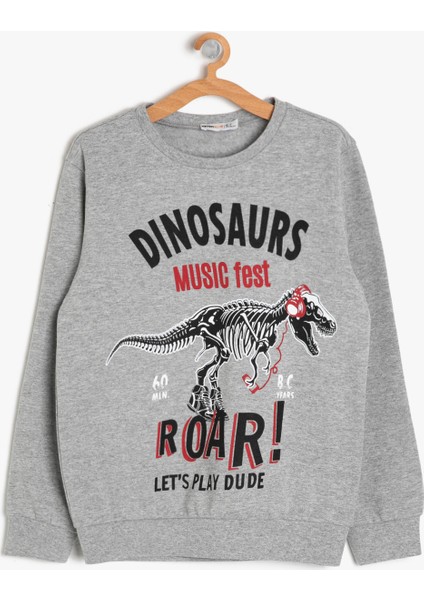 Erkek Çocuk Yazılı Baskılı Sweatshirt