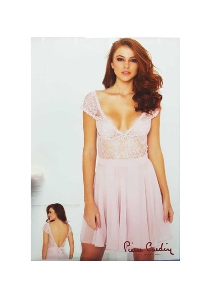 650 Saten Dantelli Gecelik