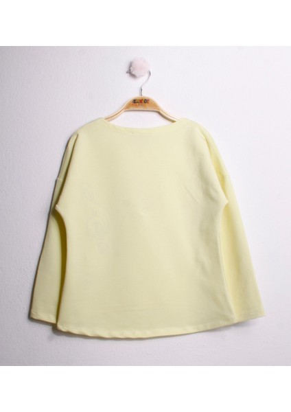 Kız Çocuk Tshirt Pullu Nota Nakış