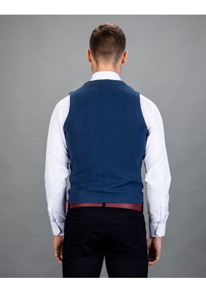 Basic Mavi Erkek Yelek modelleri