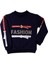 Kız Çocuk Sweatshirt Kollari Şeritli Pullu Fashion Nakış 1