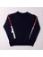 Kız Çocuk Sweatshirt Kollari Şeritli Pullu Fashion Nakış 2