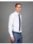 Slim Fit Armürlü Kravatlık, Beyaz Erkek Gömlek 2