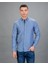 Slim Fit Spor Mavi Erkek Gömlek 1