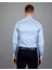 Slim Fit Pamuk Saten, Mavi Erkek Gömlek 3
