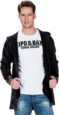 Cipo & Baxx Cipo&Baxx CL295 Düz Siyah Cepli Erkek Uzun Sweatshirt Ceket görsel 2