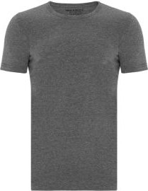 Cipo & Baxx Cipo&Baxx CU105 Bisiklet Yaka Basic Dar Erkek Gri Tişört Atlet
