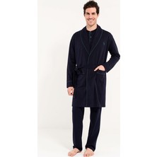 U.S. Polo Assn. Robdeşambr Damat Pijama Seti 5Li 12002 Lacivert