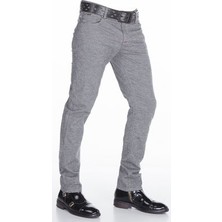 Cipo&Baxx CD372B Slim Fit Dar Paça Gri Erkek Rahat Pantolon