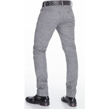 Cipo&Baxx CD372B Slim Fit Dar Paça Gri Erkek Rahat Pantolon