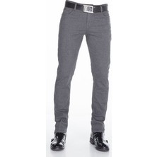 Cipo&Baxx CD372A Slim Fit Dar Paça Koyu Gri Erkek Pantolon