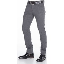 Cipo&Baxx CD372A Slim Fit Dar Paça Koyu Gri Erkek Pantolon