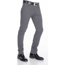 Cipo&Baxx CD372A Slim Fit Dar Paça Koyu Gri Erkek Pantolon